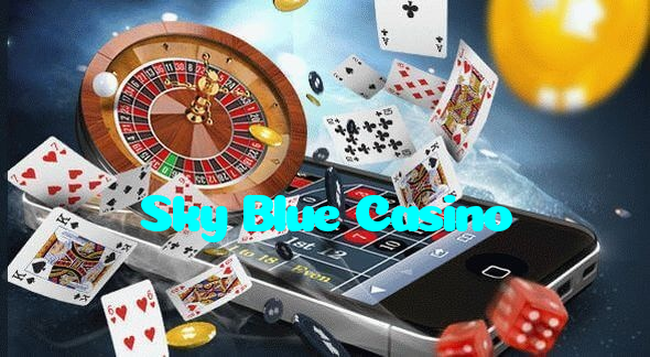 Sky Blue Casino casino presented on mobile device in Pakistan with slots and live games